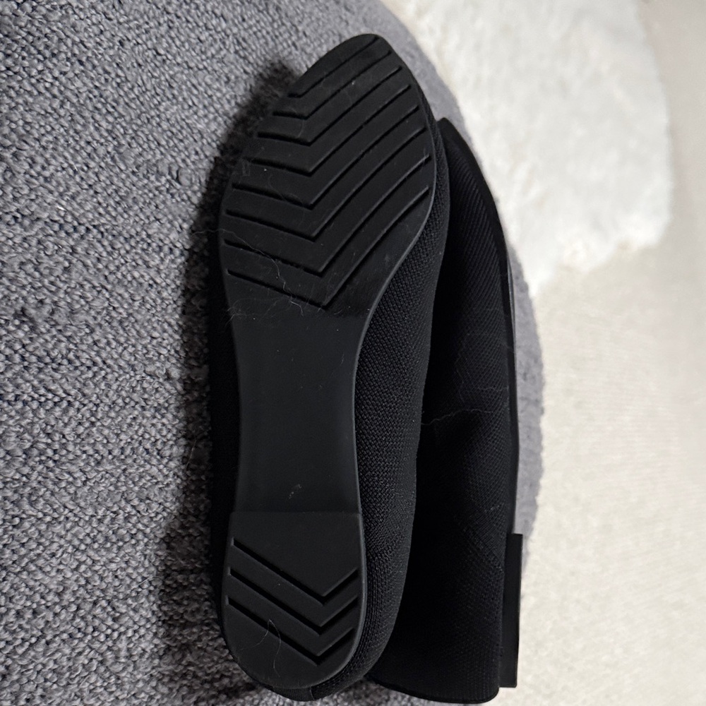 Cynthia Rowley Black Pointed-Toe ballet Knit Flats - Picture 7 of 13